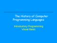 The History of Computer Programming Languages PowerPoint PPT Presentation