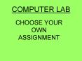 COMPUTER LAB PowerPoint PPT Presentation