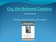 Cry, the Beloved Country