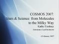COSMOS 2007: Stars PowerPoint PPT Presentation