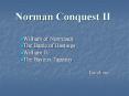 Norman Conquest II PowerPoint PPT Presentation