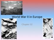 World War II in Europe