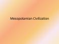 Mesopotamian Civilization PowerPoint PPT Presentation