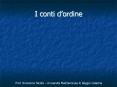 I conti d PowerPoint PPT Presentation