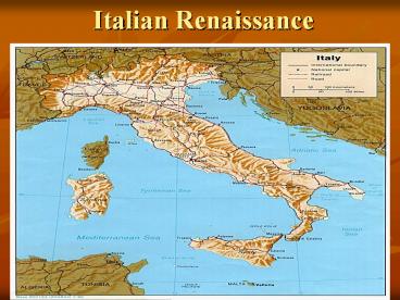Italian Renaissance