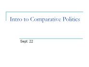 Intro to Comparative Politics