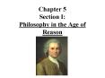 Chapter 5 Section I: Philosophy in the Age of Reason PowerPoint PPT Presentation