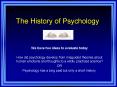 The History of Psychology PowerPoint PPT Presentation