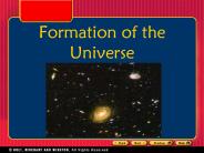 Formation of the Universe