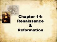 Chapter 14: Renaissance
