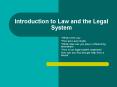 Introduction to Law and the Legal System PowerPoint PPT Presentation