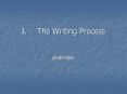 The Writing Process PowerPoint PPT Presentation
