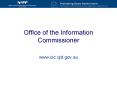 Office of the Information Commissioner  www.oic.qld.gov.au PowerPoint PPT Presentation