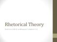 Rhetorical Theory PowerPoint PPT Presentation
