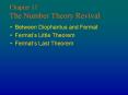 Chapter 11 The Number Theory Revival PowerPoint PPT Presentation