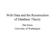 Web Data and the Resurrection of Database Theory