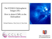The STEREO Heliospheric Imager (HI):