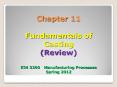 Chapter 11 Fundamentals of Casting (Review) EIN 3390  Manufacturing Processes Spring 2012 PowerPoint PPT Presentation