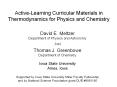 Active-Learning Curricular Materials in Thermodynamics for Physics and Chemistry PowerPoint PPT Presentation