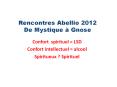 Rencontres Abellio 2012 De Mystique  PowerPoint PPT Presentation