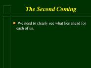 The Second Coming