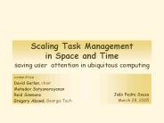 saving user attention in ubiquitous computing