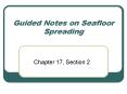 Guided Notes on Seafloor Spreading PowerPoint PPT Presentation