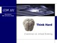 Think Hard PowerPoint PPT Presentation