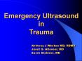 Emergency Ultrasound in Trauma PowerPoint PPT Presentation