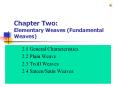 Chapter Two: Elementary Weaves (Fundamental Weaves) PowerPoint PPT Presentation