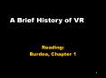 A Brief History of VR PowerPoint PPT Presentation