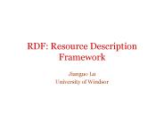 RDF: Resource Description Framework