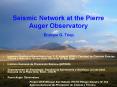 Seismic Network at the Pierre Auger Observatory PowerPoint PPT Presentation