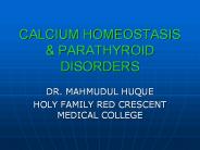 CALCIUM HOMEOSTASIS