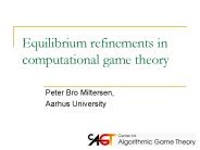 Equilibrium refinements in computational game theory