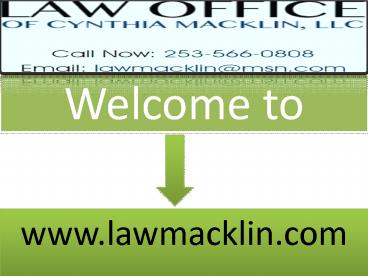 Auto Injury Tacoma- LAW OFFICE OF CYNTHIA MACKLIN LLC