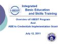Integrated   Basic Education       and Skills Training PowerPoint PPT Presentation