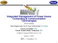 Integrated Management of Power Aware Computing PowerPoint PPT Presentation