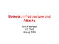 Botnets: Infrastructure and Attacks PowerPoint PPT Presentation