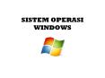 SISTEM OPERASI WINDOWS PowerPoint PPT Presentation