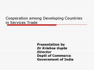 Cooperation among Developing Countries in Services Trade
