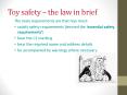 Toy safety  PowerPoint PPT Presentation