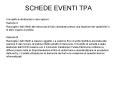 SCHEDE EVENTI TPA PowerPoint PPT Presentation