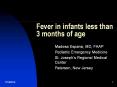 Fever in infants less than 3 months of age PowerPoint PPT Presentation