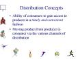 Distribution Concepts PowerPoint PPT Presentation