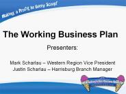 The Working Business Plan