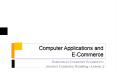 Computer Applications and E-Commerce PowerPoint PPT Presentation