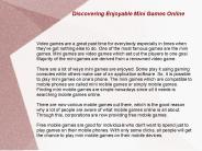 Discovering Enjoyable Mini Games Online