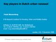 Key players in Dutch urban renewal PowerPoint PPT Presentation