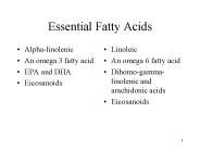 Essential Fatty Acids